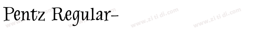 Pentz Regular字体转换